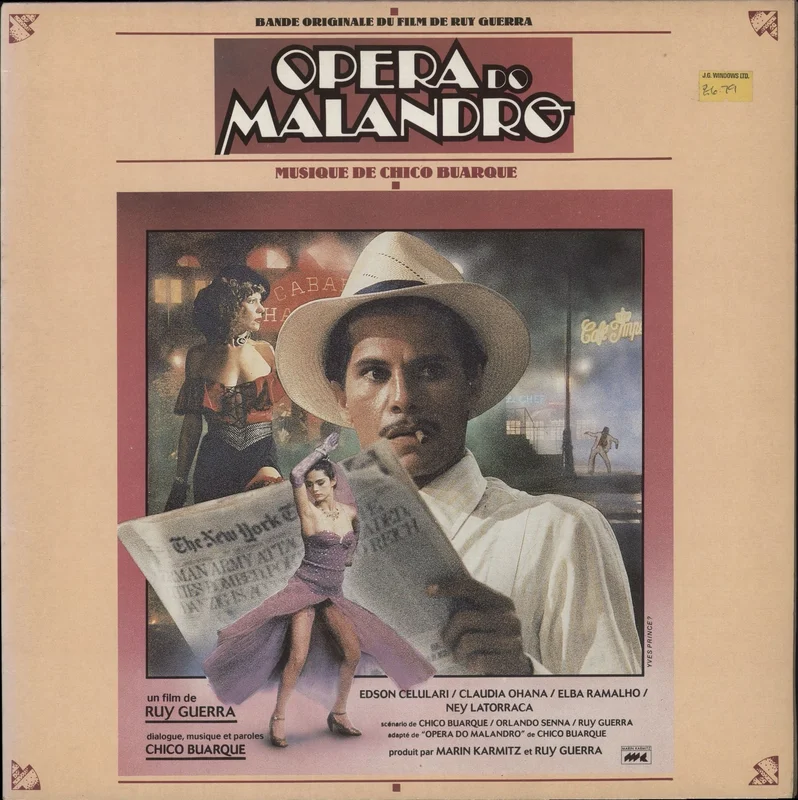 Original Soundtrack Opera Do Malandro French Vinyl LP
