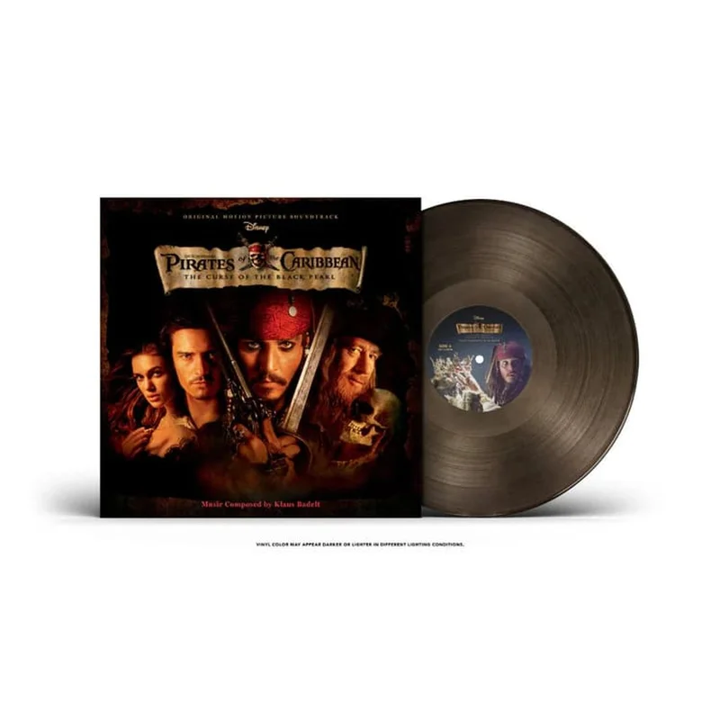 Original Soundtrack Pirates of the Caribbean: Curse of the Black Pearl - Translucent Black Ice Vinyl - Sealed UK Vinyl LP