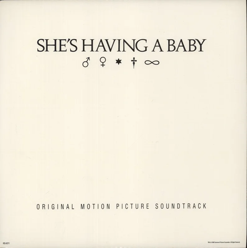 Original Soundtrack She's Having A Baby US Promo Vinyl LP