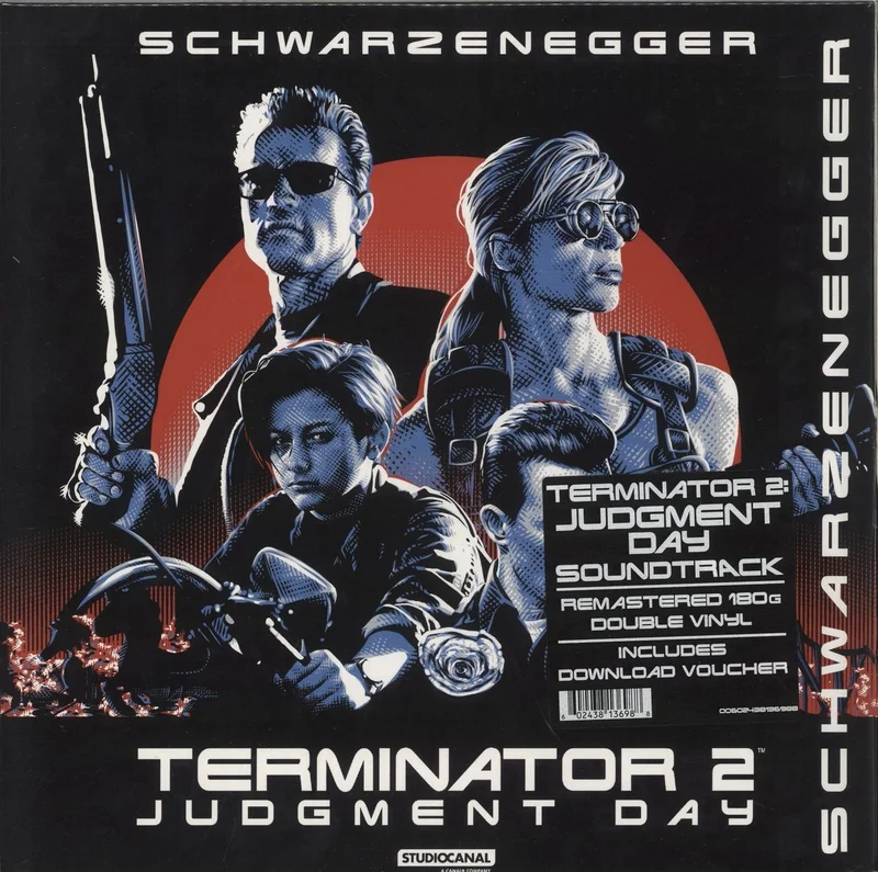 Original Soundtrack Terminator 2: Judgement Day - Grey Vinyl - Shrink UK 2-LP vinyl set