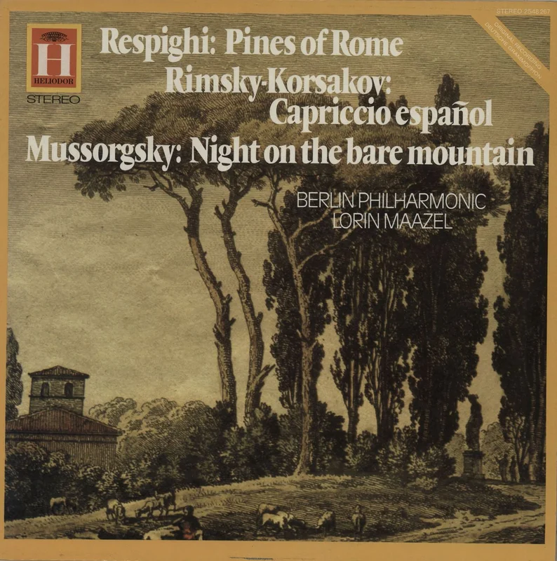 Ottorino Respighi Pines Of Rome / Capriccio Espanol / Night On The Bare Mountain UK Vinyl LP