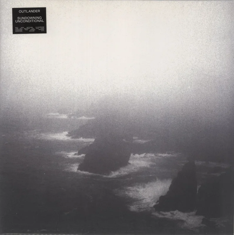 Outlander [Rock] Sundowning / Unconditional - Clear With Red Stripe Vinyl UK 12" vinyl
