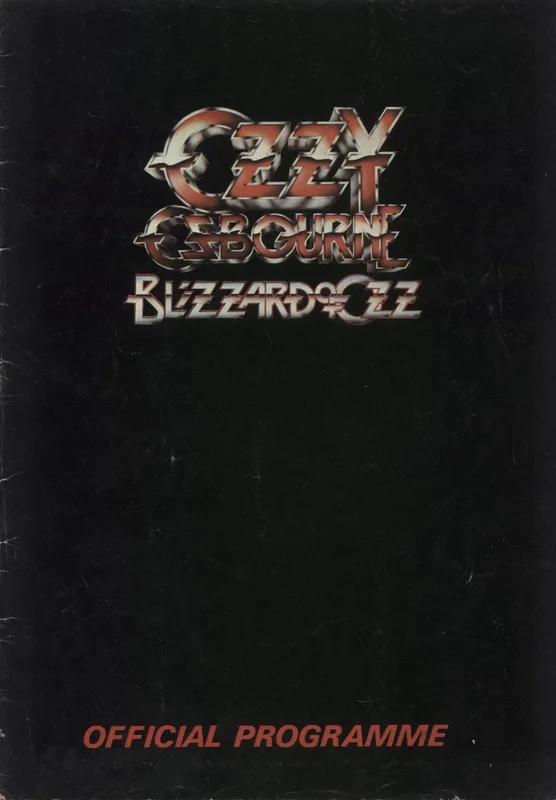 Ozzy Osbourne Blizzard Of Ozz + Colour Poster - EX UK Tour programme