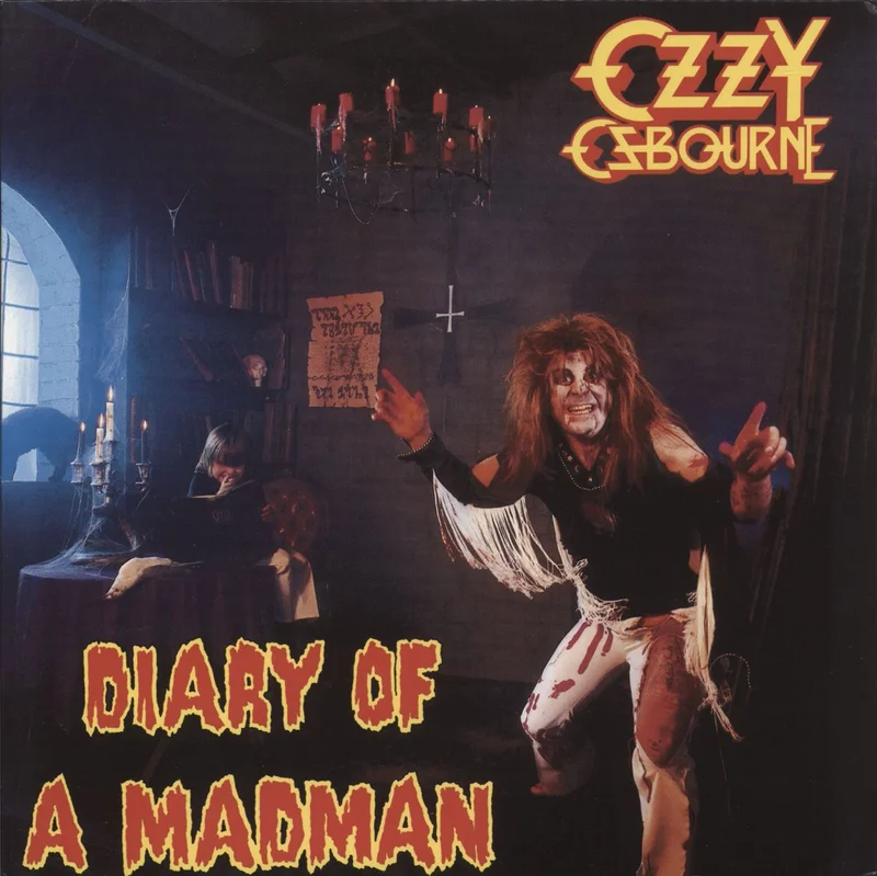 Ozzy Osbourne Diary Of A Madman - Red & Black Swirl Vinyl UK Vinyl LP