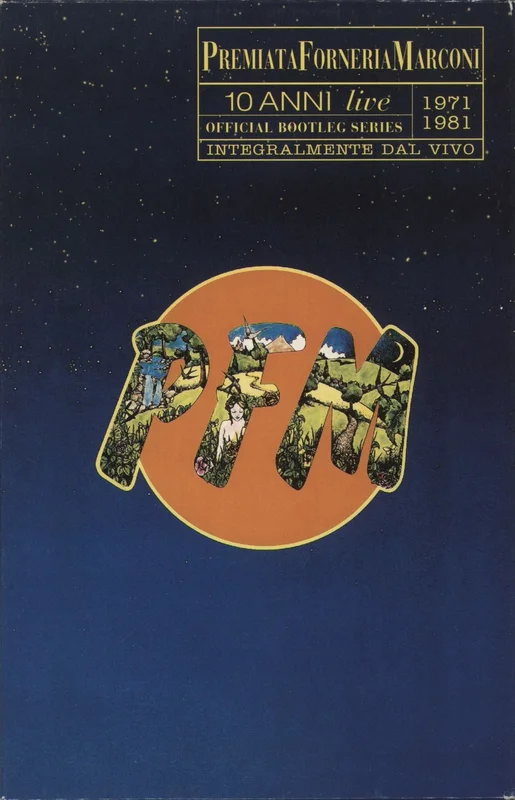 P.F.M. 10 Anni Live 1971-1981 Italian Cd album box set