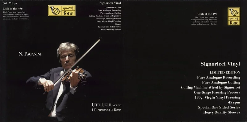 Paganini Uto Ughi - 180gm Vinyl Italian 2-LP vinyl set