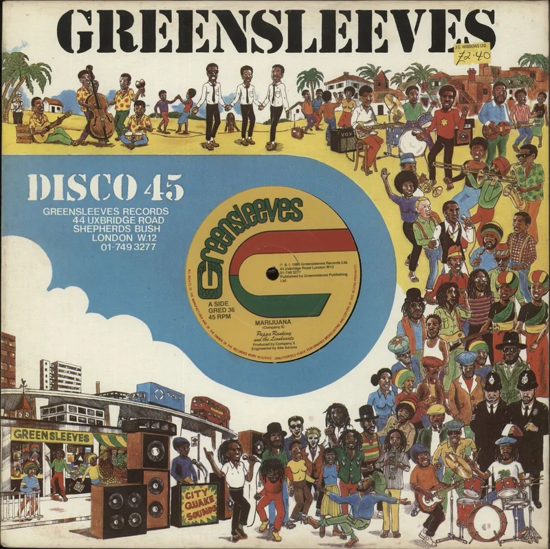 Pappa Ranking And The Lionhearts Marijuana UK 12" vinyl