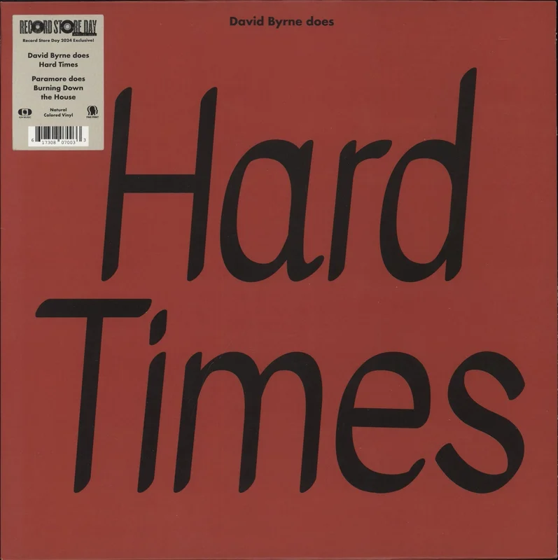 Paramore Hard Times / Burning Down The House - RSD 2024 - White Transparent Vinyl US 12" vinyl