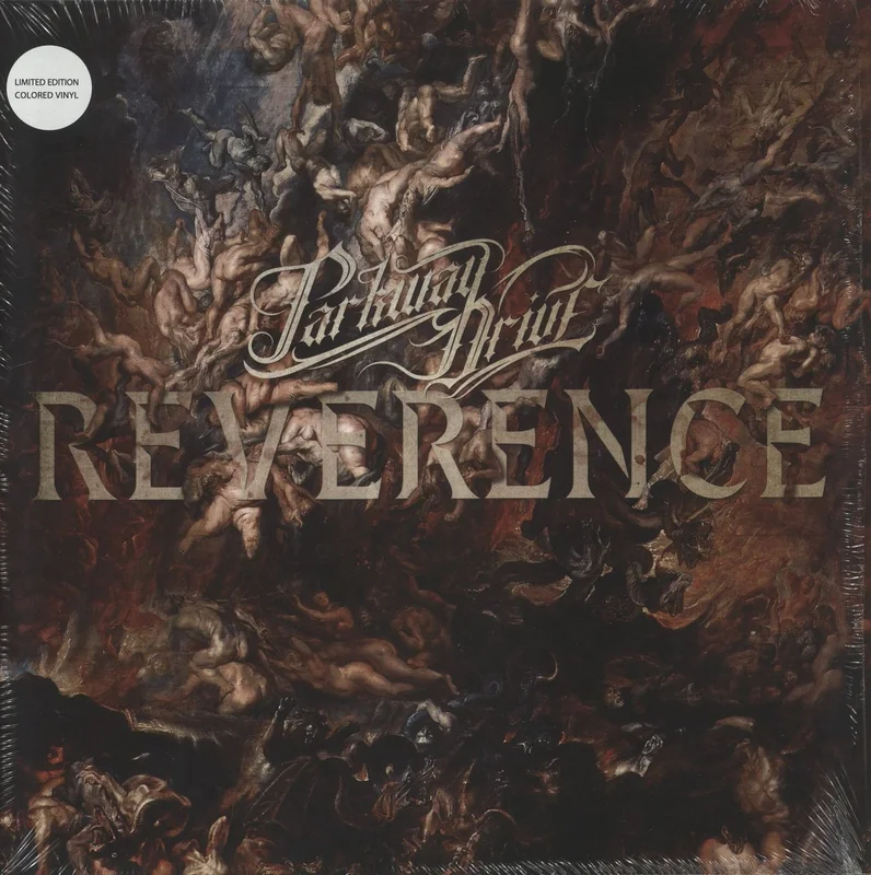 Parkway Drive Reverence - Milky Clear With Gold Blob Vinyl UK Vinyl LP