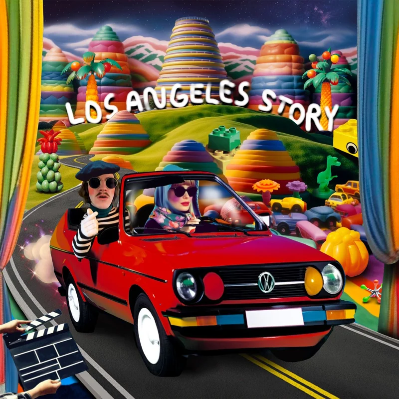 Paul + Kate Bollinger Cherry Los Angeles Story (Clear W/ Red And Black Swirl Vinyl)