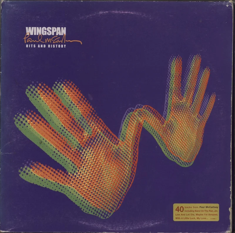 Paul McCartney and Wings Wingspan + Lenticular Art Card - VG Sleeve UK 4-LP vinyl set