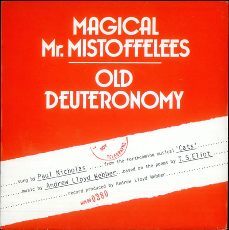 Paul Nicholas Magical Mr. Mistoffelees UK 7" vinyl