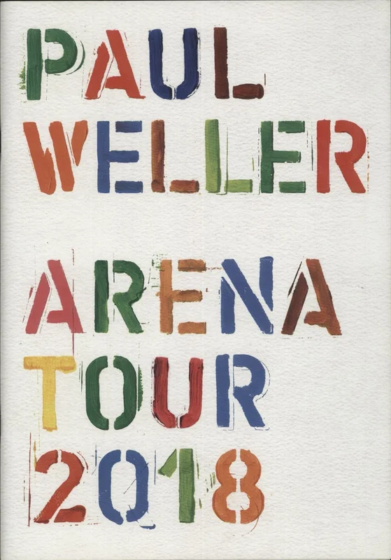 Paul Weller Arena Tour 2018 UK Tour programme