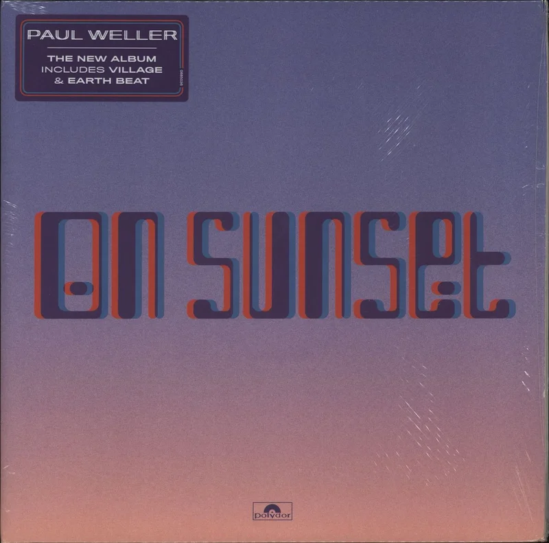 Paul Weller On Sunset - Peach Vinyl - Hype Stickered Shrink UK 2-LP vinyl set