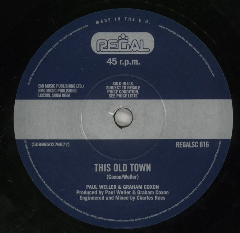 Paul Weller This Old Town UK 7" vinyl
