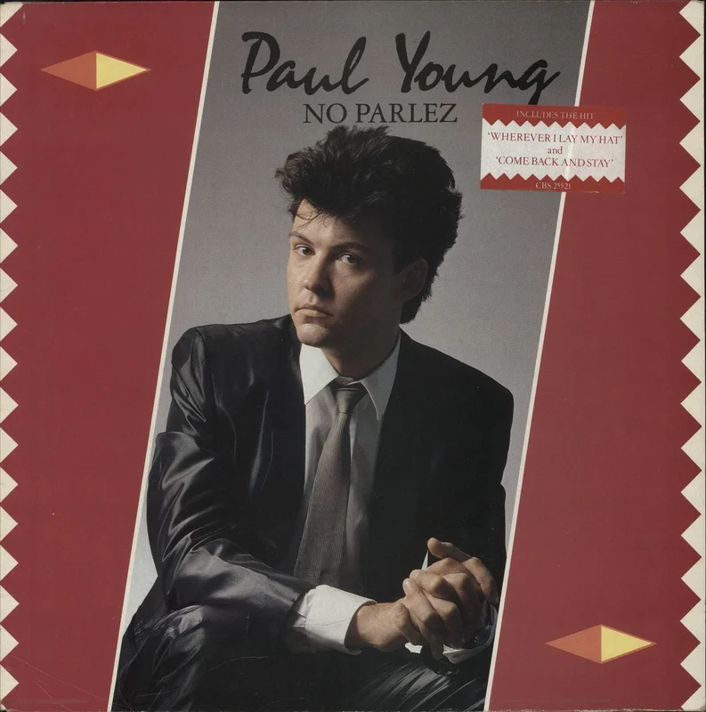 Paul Young No Parlez - Song Hype Stickered Sleeve UK Vinyl LP