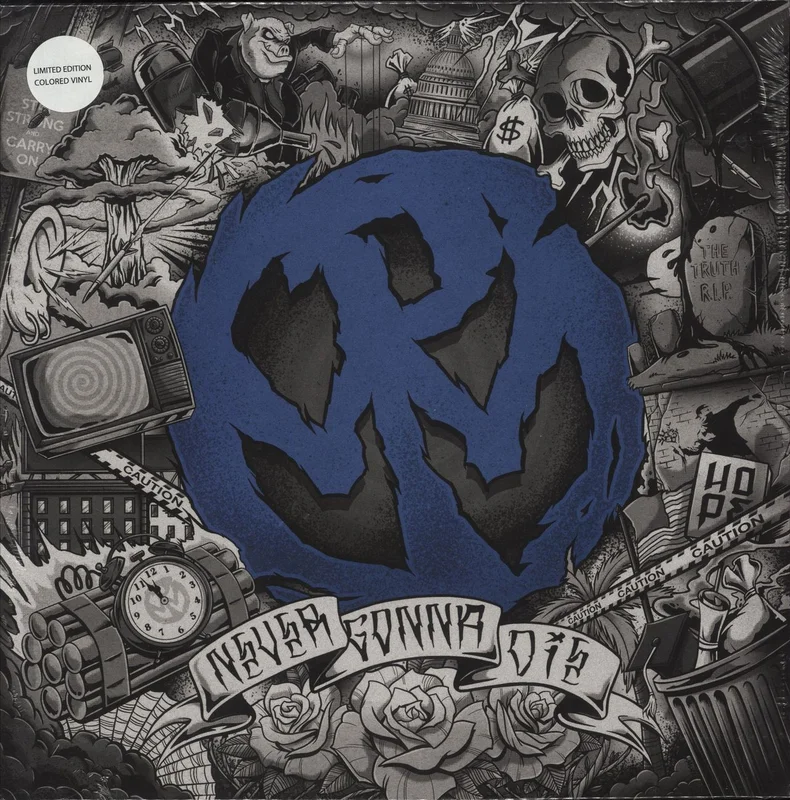 Pennywise Never Gonna Die - Blue Vinyl - Sealed US Vinyl LP