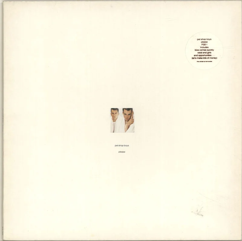 Pet Shop Boys Please - Stickered Sleeve - EX UK Vinyl LP