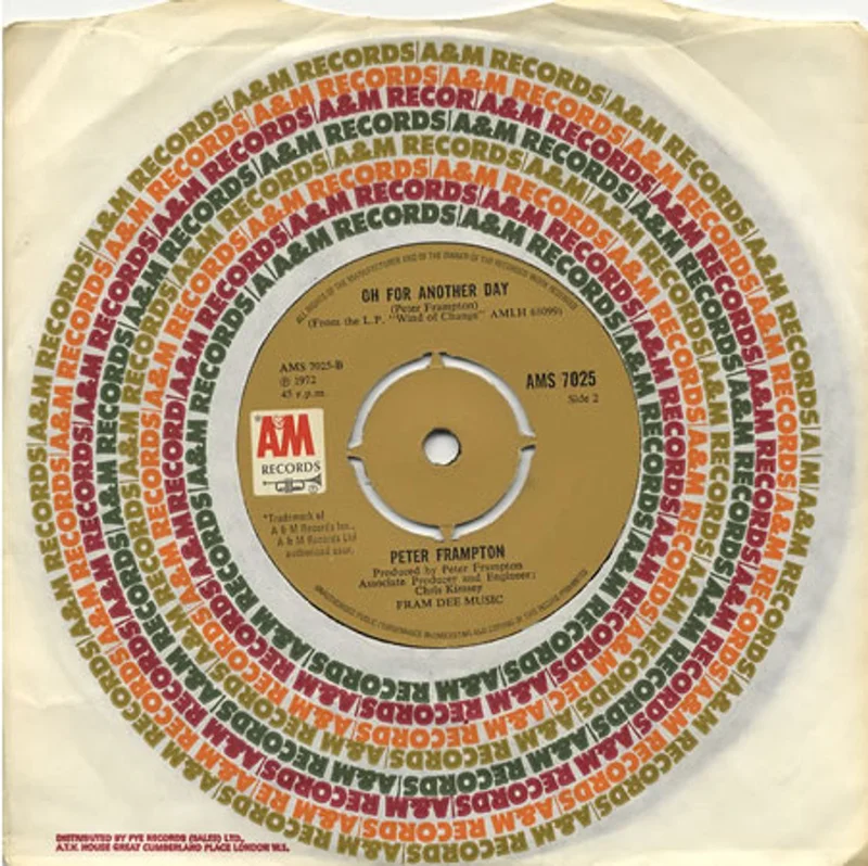 Peter Frampton It's A Plain Shame UK 7" vinyl