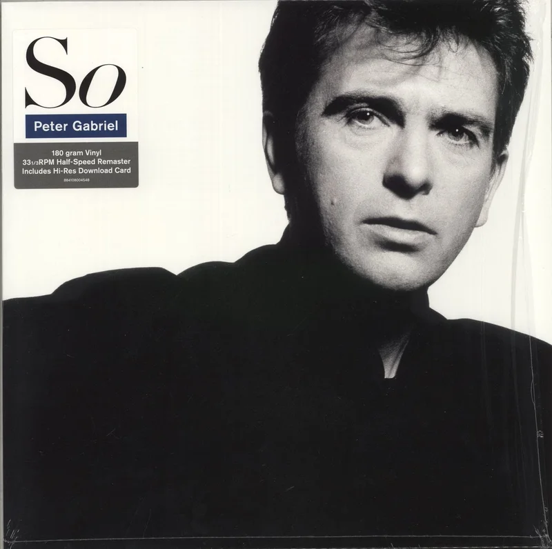 Peter Gabriel So - 180gm - stickered shrink UK Vinyl LP