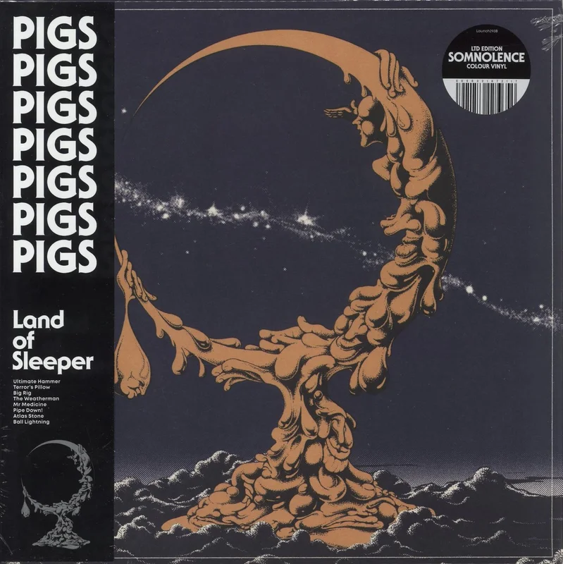 Pigs Pigs Pigs Pigs Pigs Pigs Pigs Land Of Sleeper - Somnolence Edition - Orange & Black Swirl Vinyl - Sealed UK Vinyl LP