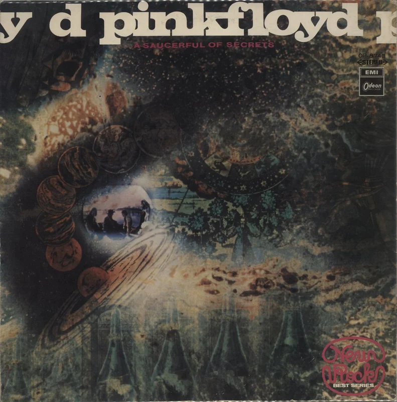 Pink Floyd A Saucerful Of Secrets - Red Vinyl - EX Japanese Vinyl LP