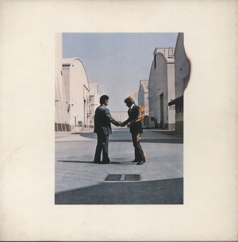 Pink Floyd Wish You Were Here - 1st + Postcard + Sticker - VG UK Vinyl LP