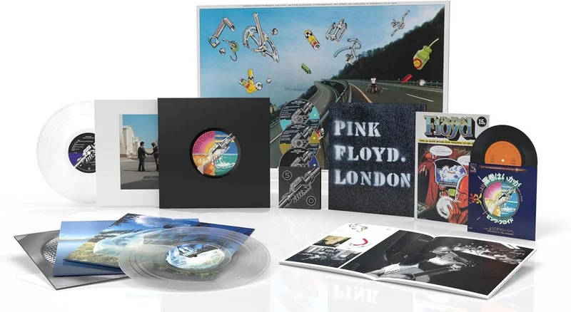 Pink Floyd Wish You Were Here (50th Anniversary) - Deluxe Edition 4LP Clear Vinyl + Blu-Ray Disc - Sealed UK Vinyl box set