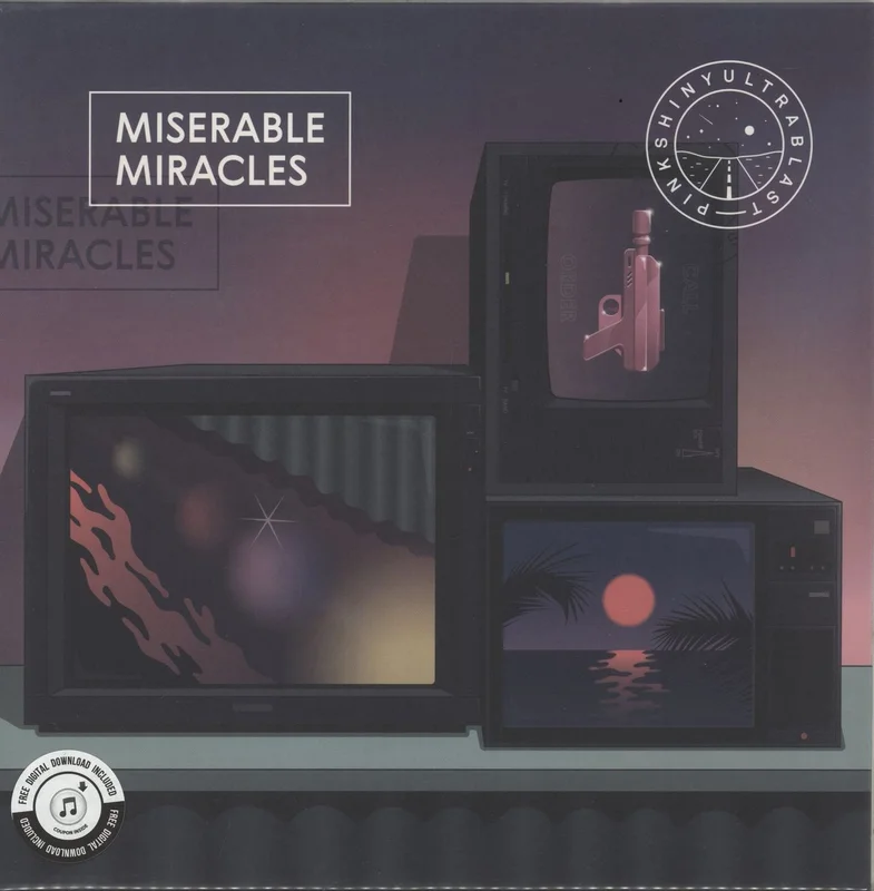 Pinkshinyultrablast Miserable Miracles - 180 Gram Pink In Green Vinyl UK Vinyl LP