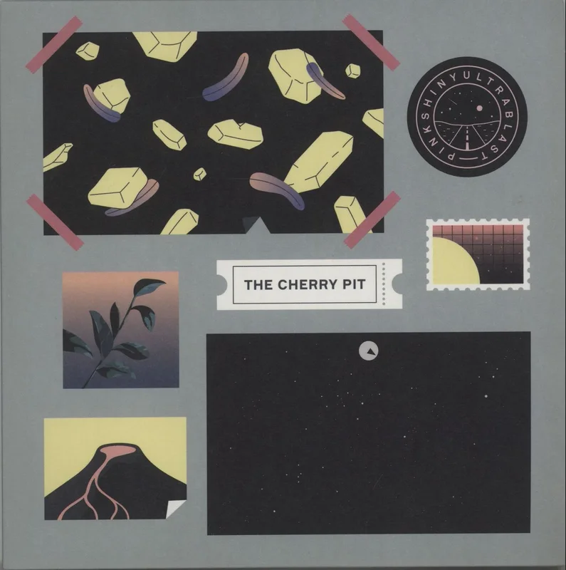 Pinkshinyultrablast The Cherry Pit - Blue/Pink Vinyl US 7" vinyl