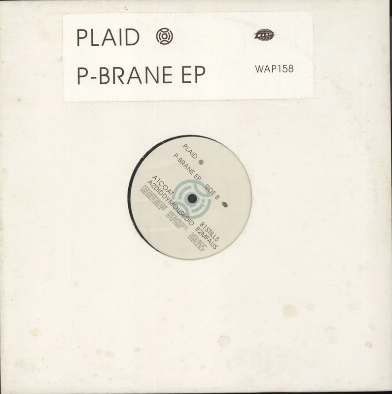 Plaid P-Brane EP UK 12" vinyl