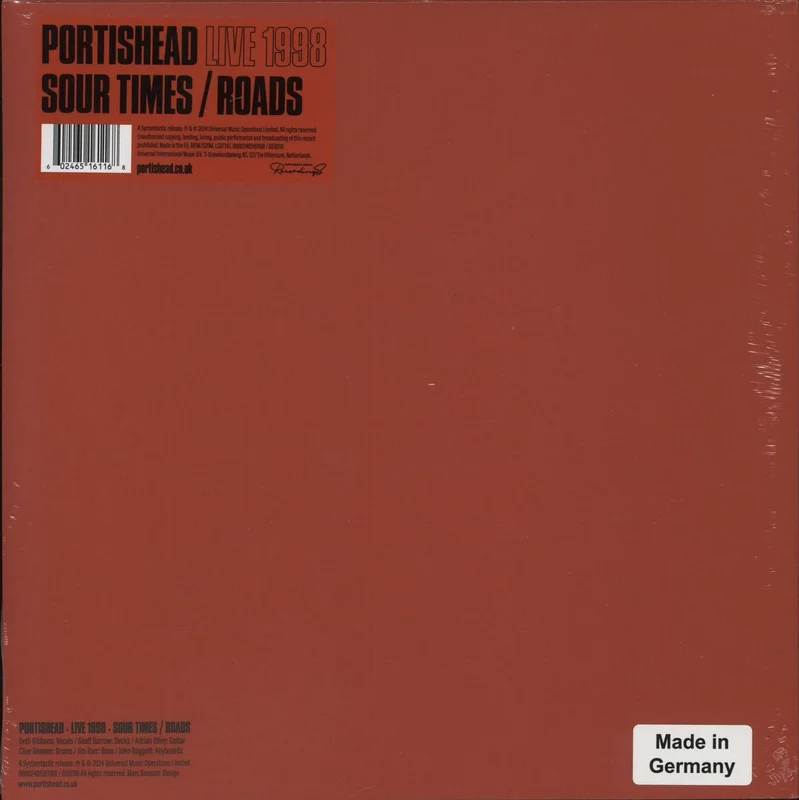 Portishead Live 1998 Sour Times / Roads - Sealed UK 10" vinyl