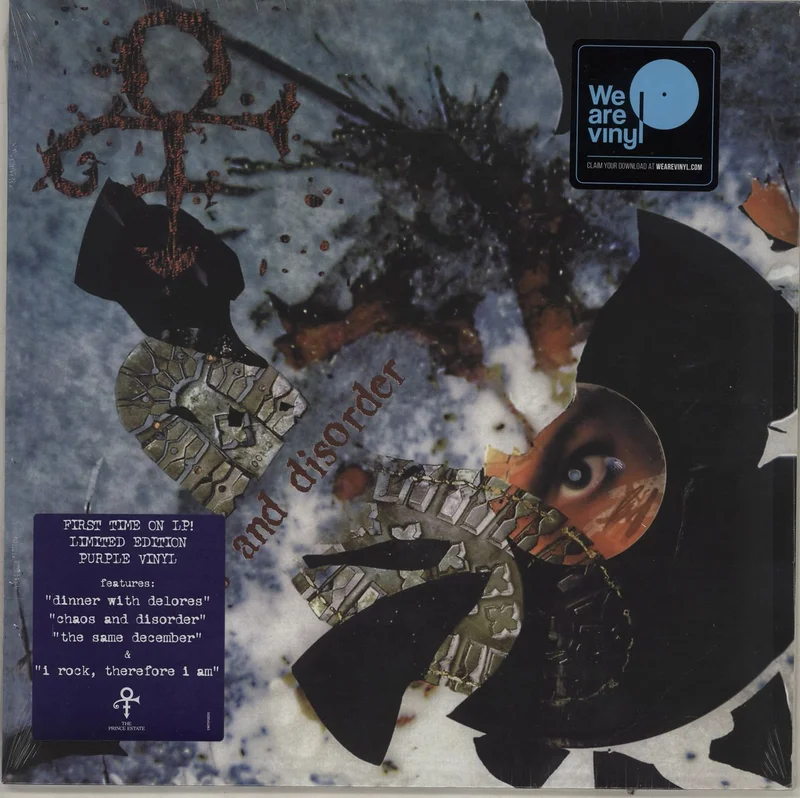 Prince Chaos And Disorder - Purple vinyl - Sealed UK Vinyl LP
