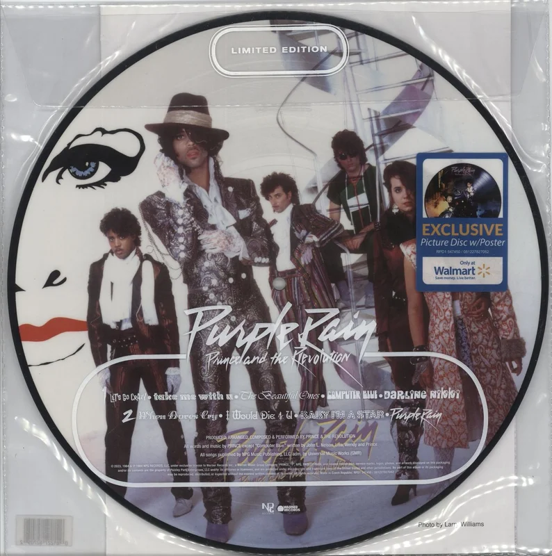 Prince Purple Rain + Poster US Picture disc LP
