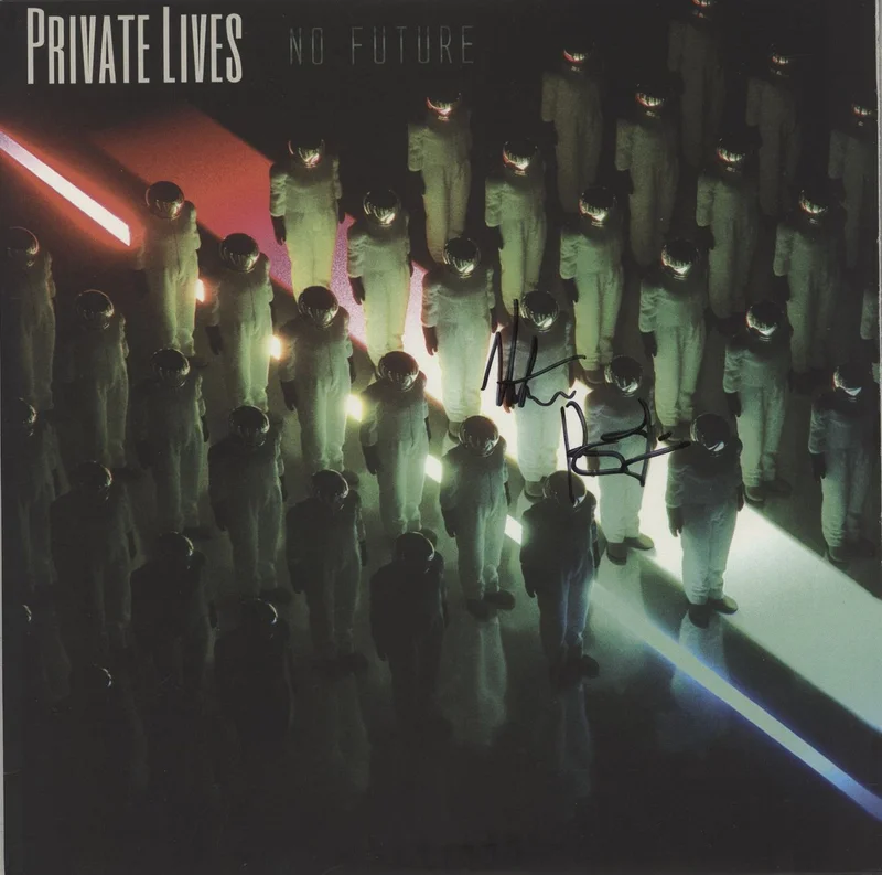 Private Lives (Nate Barcalow) No Future - Autographed UK Vinyl LP