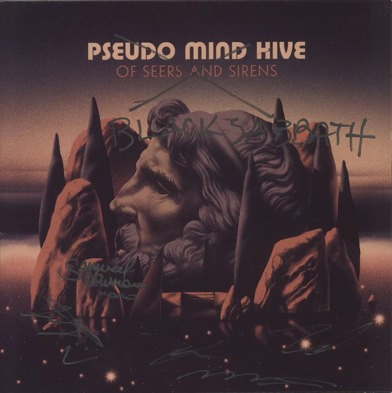 Pseudo Mind Hive Of Seers & Sirens - Endless Seas Edition - Purple & Blue Vinyl - Autographed Australian Vinyl LP