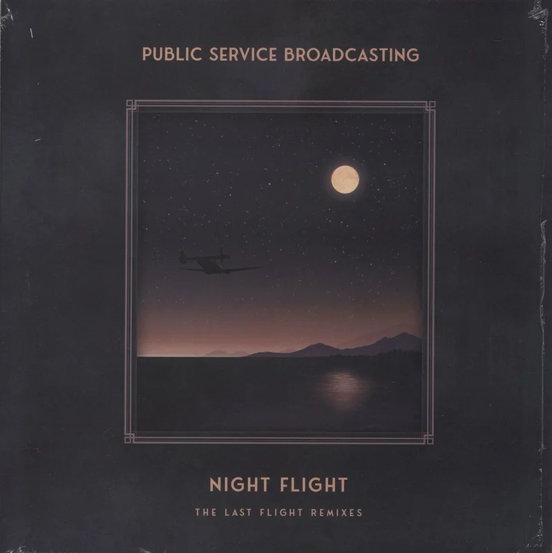 Public Service Broadcasting Night Flight - The Last Flight Remixes - Midnight Blue Vinyl UK Vinyl LP