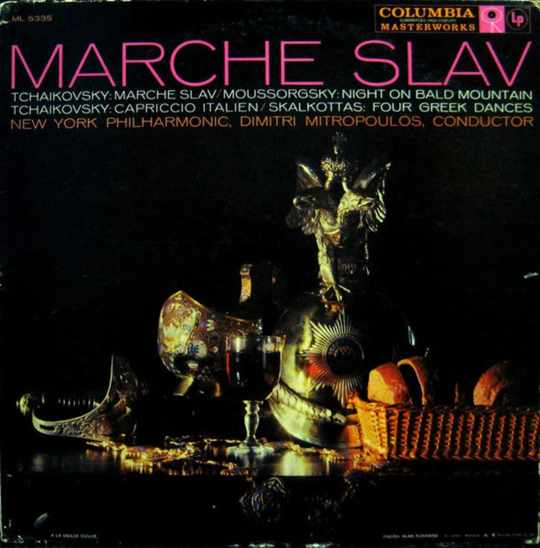 Pyotr Ilyich Tchaikovsky, Modest Mussorgsky, Nikos Skalkottas, Dimitri Mitropoulos, New York Philharmonic - Marche Slav (Night On Bald Mountain / Capriccio Italien)