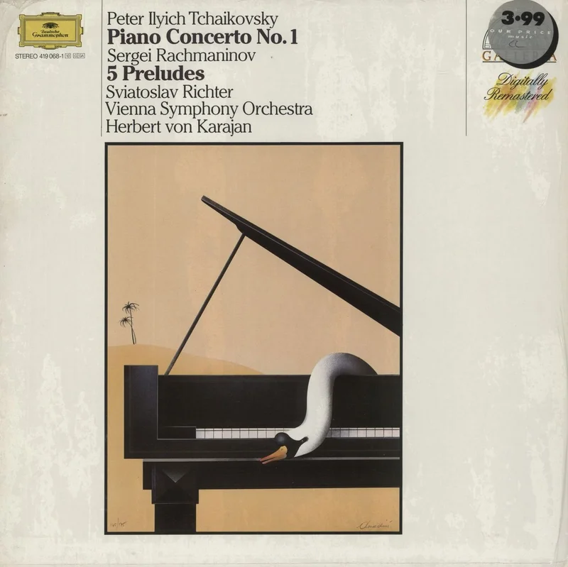 Pyotr Ilyich Tchaikovsky Piano Concerto No. 1 / 5 Preludes German Vinyl LP