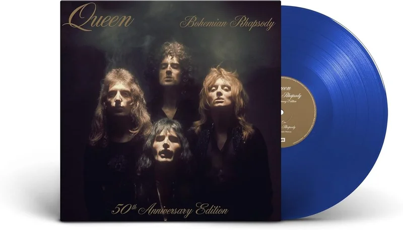 Queen Bohemian Rhapsody - 50th Anniversary Edition - Transparent Blue Vinyl - Sealed UK 12" vinyl