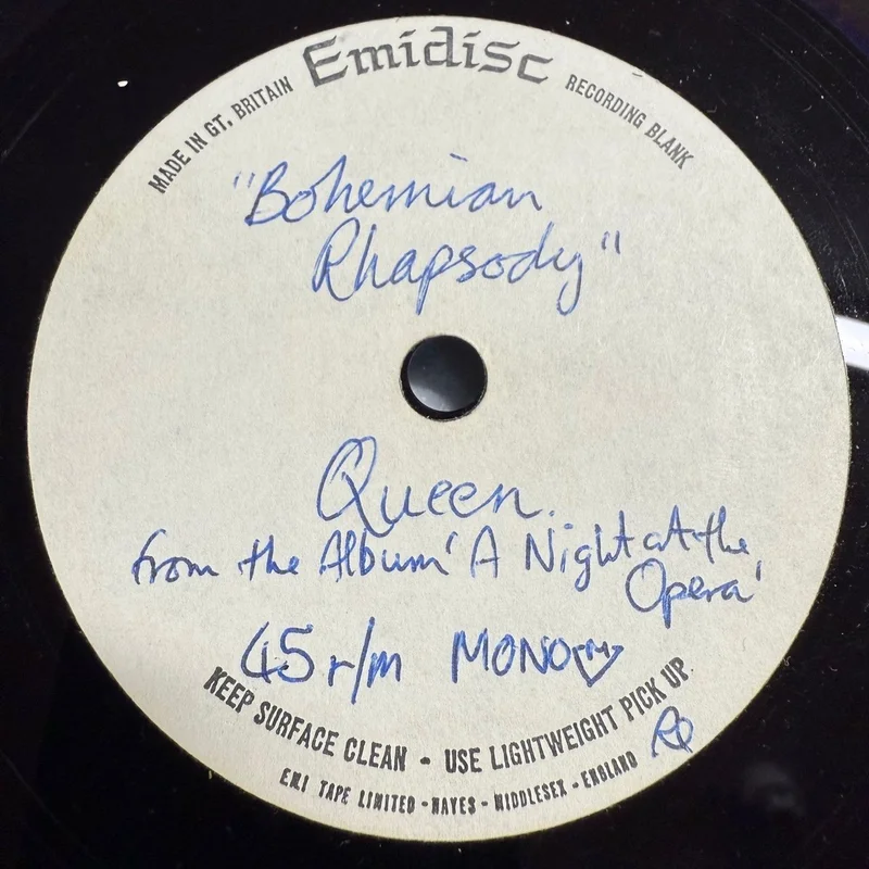 Queen Bohemian Rhapsody UK Acetate