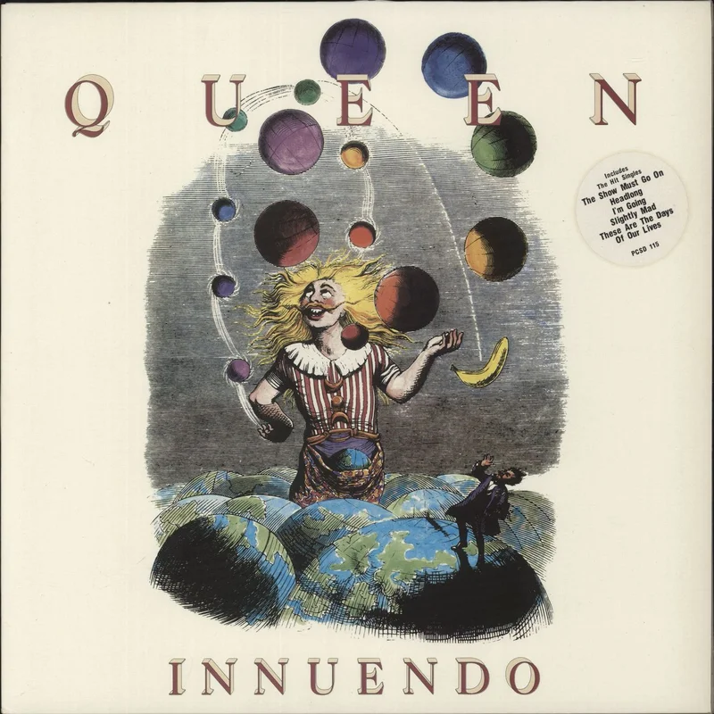 Queen Innuendo - Hype-Stickered UK Vinyl LP
