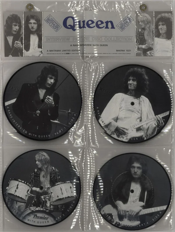 Queen Interview Picture Disc Set + Display Pack UK 7" picture disc