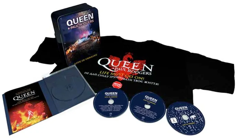 Queen Live In Ukraine - Tin UK 3-disc CD/DVD Set