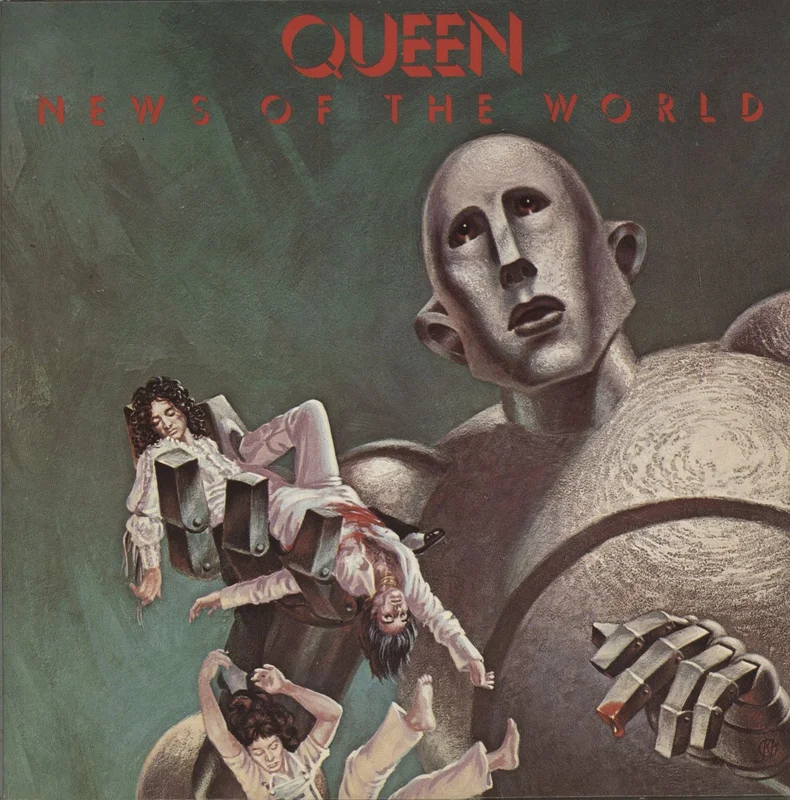 Queen News Of The World - 1st - Die-Cut Inner UK Vinyl LP