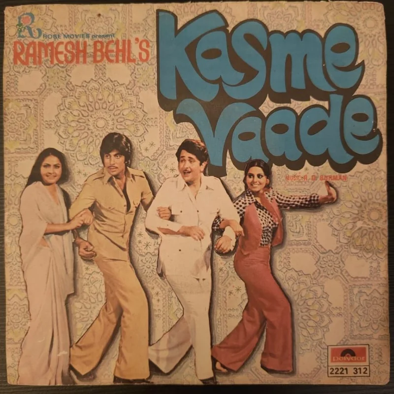 R. D. Burman  Kasme Vaade (7 Inch Disc - EP)  (Used Vinyl - VG) NJ Marketplace