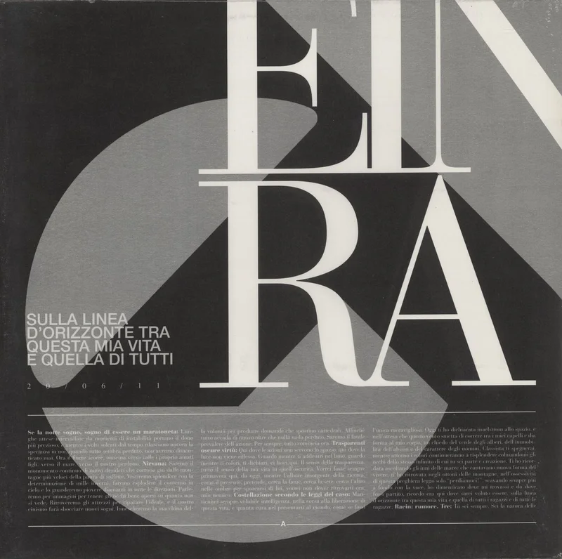Raein Sulla Linea D'Orizzonte Tra Questa Mia Vita E Quella Di Tutti - Sealed Italian Vinyl LP