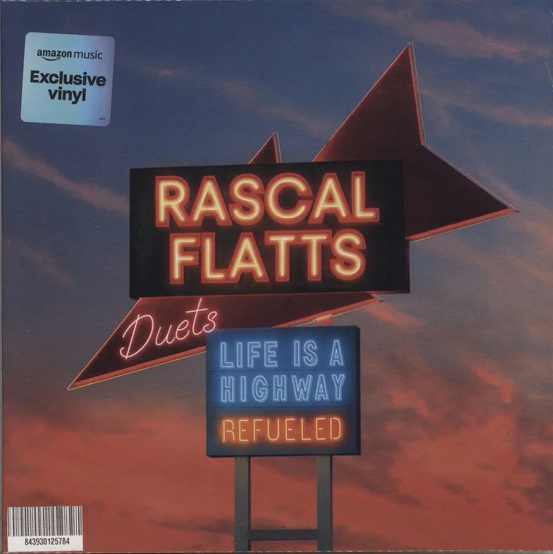Rascal Flatts Life Is A Highway: Refueled Duets Yellow Vinyl US Vinyl LP