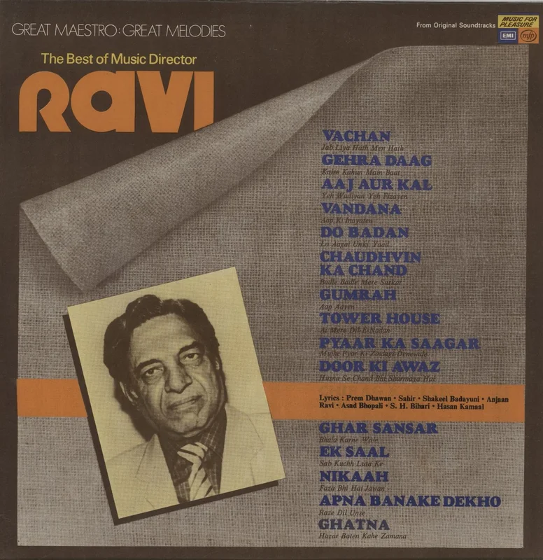 Ravi The Best Of Music Director Ravi Indian Vinyl LP
