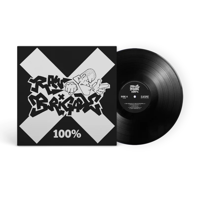 Raw Brigade - 100% (ENGLISH VERSION) Black Vinyl